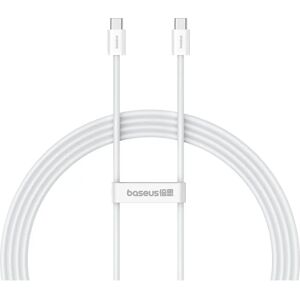 Baseus P10365200211-01 Câble de Charge USB-C à USB-C 30W - Blanc Moon Baseus P10365200211-01 Câble de Charge USB-C à USB-C 30W - Blanc Moon