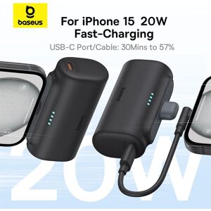 Baseus Kompakte Powerbank 5000mAh - Weiß Baseus Kompakte Powerbank 5000mAh - Weiß
