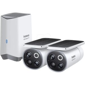 Kit de caméras Baseus Security S1 Pro - 3K, sans fil, IP67, solaire, vision nocturne Kit de caméras Baseus Security S1 Pro - 3K, sans fil, IP67, solaire, vision nocturne