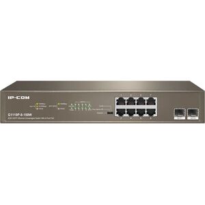 Switch Ethernet Gigabit IP-COM G1110P-8-150W Non Géré - 8 Ports, PoE, 2 SFP, Montage en rack - Publicité Switch Ethernet Gigabit IP-COM G1110P-8-150W Non Géré - 8 Ports, PoE, 2 SFP, Montage en rack - Publicité