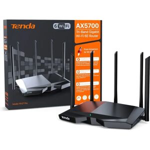 Tenda RX27 PRO Router - Wi-Fi 6E, Tri-Band, AX5700 - Fekete Tenda RX27 PRO Router - Wi-Fi 6E, Tri-Band, AX5700 - Fekete