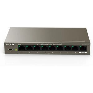 Switch desktop Tenda 9 porte 10/100Mbps con 8 porte PoE, 102W Switch desktop Tenda 9 porte 10/100Mbps con 8 porte PoE, 102W