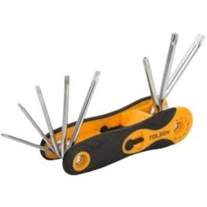 TOLSEN - Jeu de 8 clés Torx de poche T9-T40 - Outils - Publicité TOLSEN - Jeu de 8 clés Torx de poche T9-T40 - Outils - Publicité