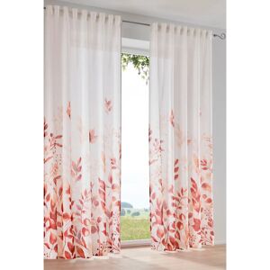 Helline Home - BLANC-ROUGE 1 - Wit - Rood - Gordijnen Helline Home - BLANC-ROUGE 1 - Wit - Rood - Gordijnen