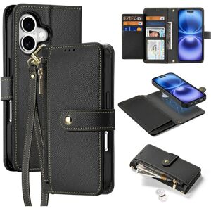 Étui portefeuille DUX DUCIS série Lawa pour iPhone 16 - Noir Étui portefeuille DUX DUCIS série Lawa pour iPhone 16 - Noir
