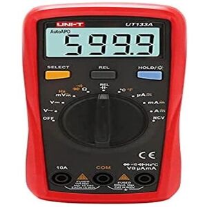 Multímetro digital Uni-T UT133A - Resistência, Tensão, Corrente Multímetro digital Uni-T UT133A - Resistência, Tensão, Corrente