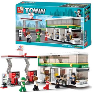 SLUBAN Stadbus Set 2 Verdiepingen 403 stuks - Bouwstenen SLUBAN Stadbus Set 2 Verdiepingen 403 stuks - Bouwstenen