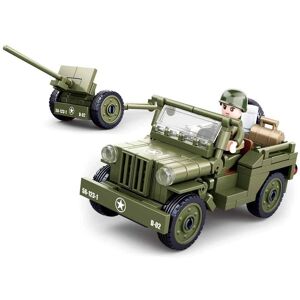 RBA Imports Sluban WWII Willy Jeep met Anti-Aircraft Guns 143 Stukjes - Producttype RBA Imports Sluban WWII Willy Jeep met Anti-Aircraft Guns 143 Stukjes - Producttype