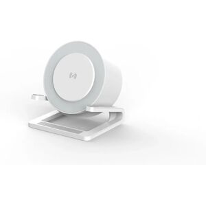 Devia Valkoinen Bluetooth IM-3 - Langaton lataus 15W - Yön valo Devia Valkoinen Bluetooth IM-3 - Langaton lataus 15W - Yön valo
