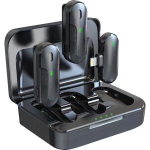 Ensemble de microphones cravate sans fil Devia - iPhone Lightning - M8-2-L - Publicité Ensemble de microphones cravate sans fil Devia - iPhone Lightning - M8-2-L - Publicité