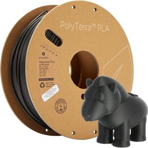 Polymaker PolyTerra Charcoal Black PLA - 2.85mm 1000g 3D Filament Polymaker PolyTerra Charcoal Black PLA - 2.85mm 1000g 3D Filament