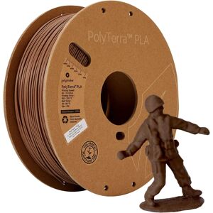 Polymaker PolyTerra Army Brown 3D Filament - PLA - 1.75mm - 1000g Polymaker PolyTerra Army Brown 3D Filament - PLA - 1.75mm - 1000g