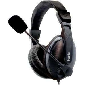 HAVIT Casque stéréo 40mm filaire avec microphone - NOIR HAVIT Casque stéréo 40mm filaire avec microphone - NOIR