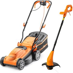 LawnMaster 1400W 34cm Electric Lawnmower with 25cm Grass Trimmer Set LawnMaster 1400W 34cm Electric Lawnmower with 25cm Grass Trimmer Set
