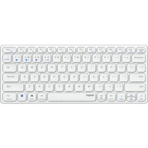 Rapoo E9600M Teclado Inalámbrico - Compacto Bluetooth QWERTY - Blanco Rapoo E9600M Teclado Inalámbrico - Compacto Bluetooth QWERTY - Blanco