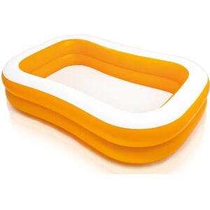 Piscina gonfiabile rettangolare arancione Intex 600 L Piscina gonfiabile rettangolare arancione Intex 600 L
