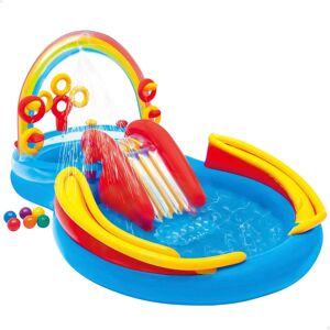 Intex Rainbow Inflatable Pool - Kids Play Center & Slide Intex Rainbow Inflatable Pool - Kids Play Center & Slide