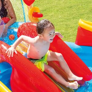 Intex Rainbow Inflatable Pool - Kids Play Center & Slide Intex Rainbow Inflatable Pool - Kids Play Center & Slide