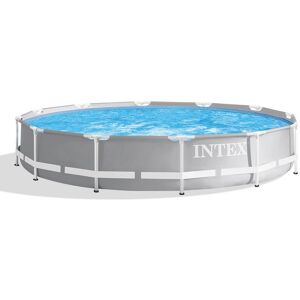 Intex 26710EH Grauer Runder Aufstellpool - Pool Intex 26710EH Grauer Runder Aufstellpool - Pool