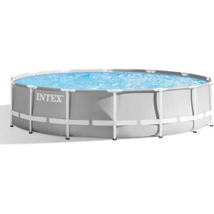 Intex Prism Frame Opzetzwembad - 427x107 cm, Lichtgrijs, Duurzaam, Eenvoudig op te zetten Intex Prism Frame Opzetzwembad - 427x107 cm, Lichtgrijs, Duurzaam, Eenvoudig op te zetten