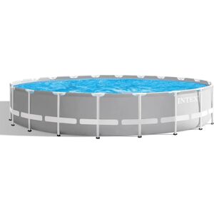 Piscine Ronde Grise Intex - 32,695L - 610x132cm - Publicité Piscine Ronde Grise Intex - 32,695L - 610x132cm - Publicité