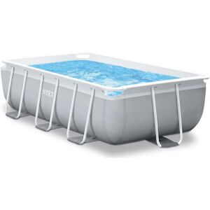 Piscina Rettangolare Prism Frame Intex - 3539L - Blu/Grigio Piscina Rettangolare Prism Frame Intex - 3539L - Blu/Grigio