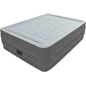 Matelas gonflable Queen Intex - Gris clair - 152x203x56 cm - Publicité Matelas gonflable Queen Intex - Gris clair - 152x203x56 cm - Publicité