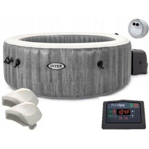 Intex PureSpa Greywood Deluxe 196x71 cm - Whirlpool Intex PureSpa Greywood Deluxe 196x71 cm - Whirlpool