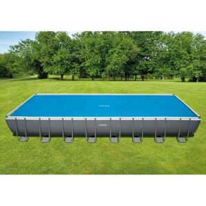 Intex 28018 Blue Rectangular Solar Pool Cover - Swimming Pool Cover Intex 28018 Blue Rectangular Solar Pool Cover - Swimming Pool Cover