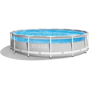 Intex 26722NP Szürke felszíni medence - Kerek szűrővel és biztonsági létrával Intex 26722NP Szürke felszíni medence - Kerek szűrővel és biztonsági létrával