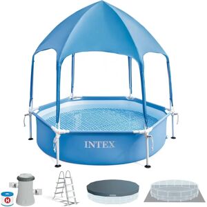 Intex Canopy Metal Frame Pool - 700L Blue - Round Intex Canopy Metal Frame Pool - 700L Blue - Round