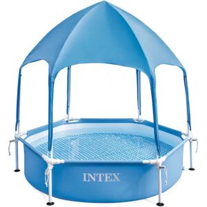 Piscina Canopy Metal Frame Intex - 700L Blu - Rotonda Piscina Canopy Metal Frame Intex - 700L Blu - Rotonda