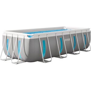 Intex Grey Rectangular Above Ground Pool - 400x200x122cm Intex Grey Rectangular Above Ground Pool - 400x200x122cm