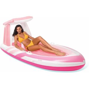 Intex Pink Paradise aufblasbarer Pool-Relaxmatte mit Sonnenschutz Intex Pink Paradise aufblasbarer Pool-Relaxmatte mit Sonnenschutz