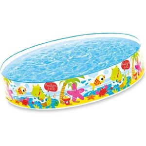 Intex 56451NP Multi-Color Kiddie Pool - 5 ft x 10-inch Inflatable Pool Intex 56451NP Multi-Color Kiddie Pool - 5 ft x 10-inch Inflatable Pool