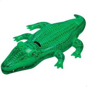 Intex Green Inflatable Pool/Crocodile Float - 168x86cm - Summer Water Toy Intex Green Inflatable Pool/Crocodile Float - 168x86cm - Summer Water Toy