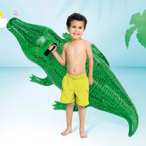 Intex Green Inflatable Pool/Crocodile Float - 168x86cm - Summer Water Toy Intex Green Inflatable Pool/Crocodile Float - 168x86cm - Summer Water Toy