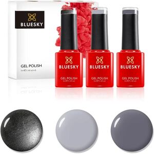 Set di Smalti Gel Grigi Bluesky - Durata Lunga, Vegano, Compatibile UV/LED Set di Smalti Gel Grigi Bluesky - Durata Lunga, Vegano, Compatibile UV/LED