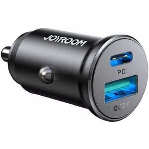 Joyroom JR-CCN05 Autoladegerät - 30W USB-A & USB-C - Schwarz Joyroom JR-CCN05 Autoladegerät - 30W USB-A & USB-C - Schwarz