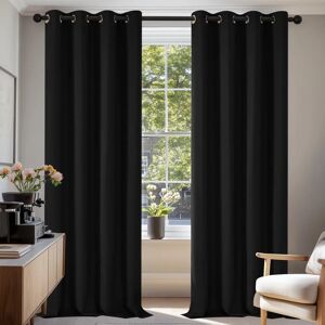 Cortinas blackout Deconovo - 140x210 cm - Nero Cortinas blackout Deconovo - 140x210 cm - Nero