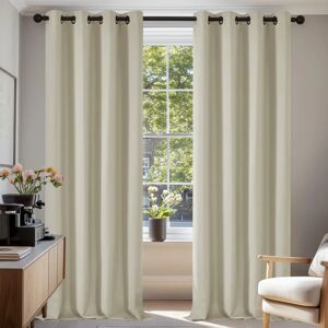 Cortinas blackout bege claro - 140x220 cm - Cortinas Cortinas blackout bege claro - 140x220 cm - Cortinas