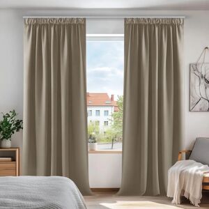 Deconovo Cachi Cortinas blackout 140x200cm - Escurecimento do Quarto Deconovo Cachi Cortinas blackout 140x200cm - Escurecimento do Quarto