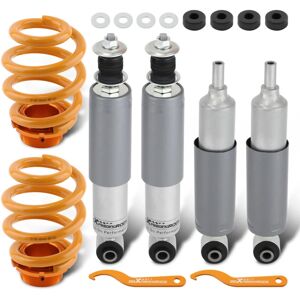Maxpeedingrods - Amortiguadores Suspensión tuning for VW Transporter T4 Multivan Syncro Caravelle - 0-25 mm height adjust - Rear springs included - Suspension kit Maxpeedingrods - Amortiguadores Suspensión tuning for VW Transporter T4 Multivan Syncro Caravelle - 0-25 mm height adjust - Rear springs included - Suspension kit