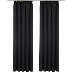 Bruno Banani Lagan Schwarze Gardinen - 2er-Set Bruno Banani Lagan Schwarze Gardinen - 2er-Set
