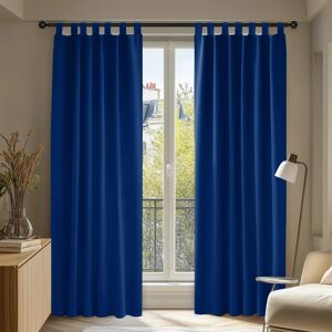 Rideaux Occultants Bleus Deconovo - Décoration Chambre - 140x290 cm - Publicité Rideaux Occultants Bleus Deconovo - Décoration Chambre - 140x290 cm - Publicité