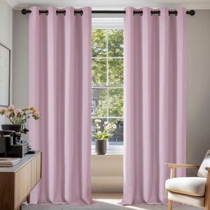Cortinas Blackout Rosa Claro Deconovo - 2 Painéis 140x220cm - Escurecimento do Quarto - Cozinha Cortinas Blackout Rosa Claro Deconovo - 2 Painéis 140x220cm - Escurecimento do Quarto - Cozinha