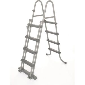 Escada de piscina cinza Bestway - 107cm - Tipo: Acima do solo Escada de piscina cinza Bestway - 107cm - Tipo: Acima do solo