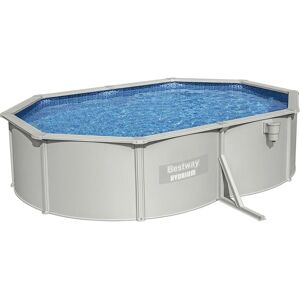 Piscine à cadre en acier gris Bestway 500x360x120cm - Ovale - Publicité Piscine à cadre en acier gris Bestway 500x360x120cm - Ovale - Publicité