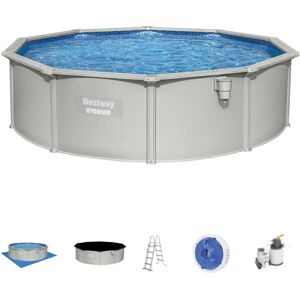 Piscine à Structure en Acier Bestway - 460x120 cm, avec Filtre à Sable - Publicité Piscine à Structure en Acier Bestway - 460x120 cm, avec Filtre à Sable - Publicité