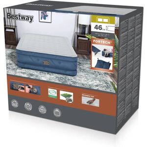 Bestway 69075 Doppel-Luftmatratze - Fortech, Blau & Weiß - Luftbett Bestway 69075 Doppel-Luftmatratze - Fortech, Blau & Weiß - Luftbett